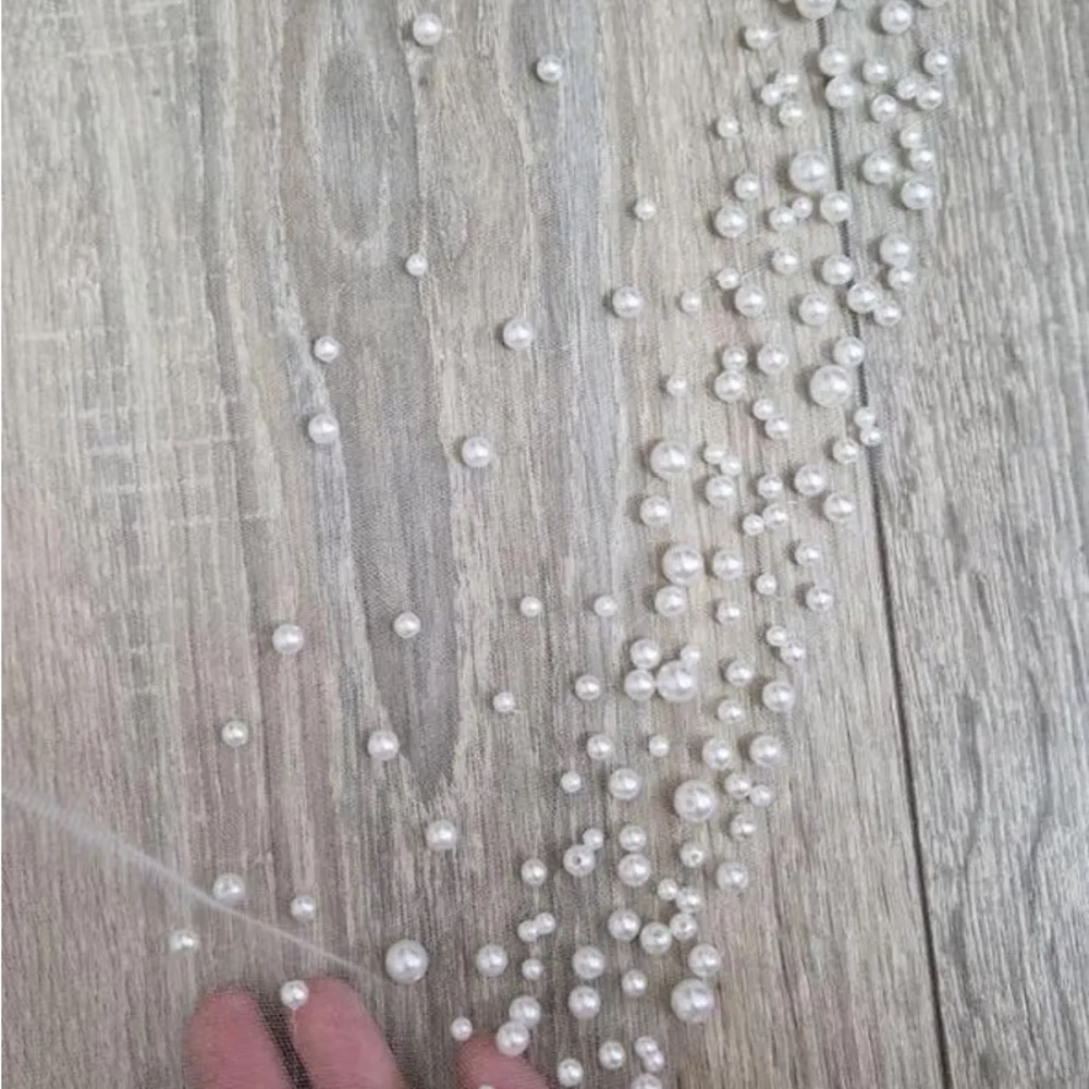 Cathedral Length Pearl Edge Veil